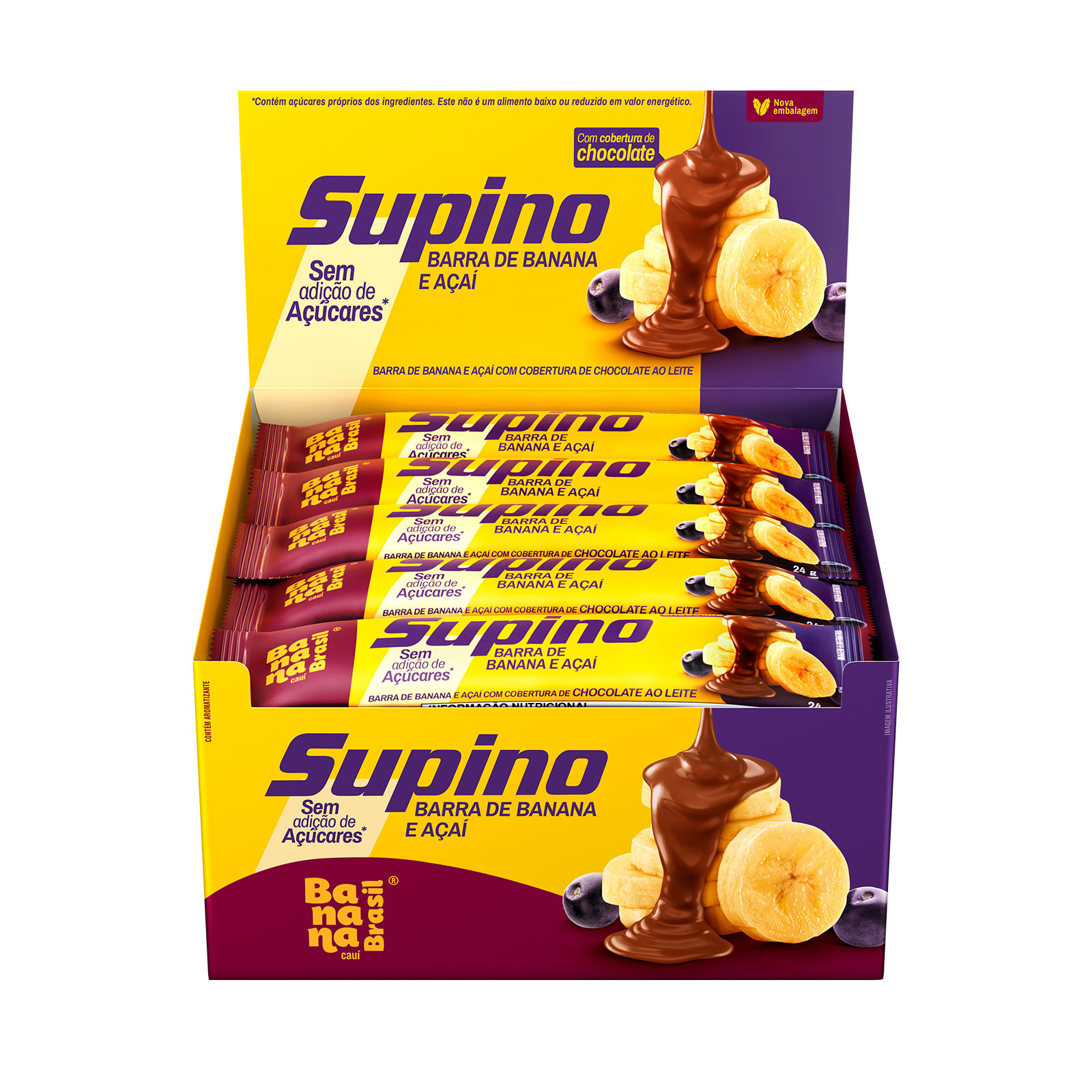 Supino Zero Banana E A A Caixa Un De G Banana Brasil