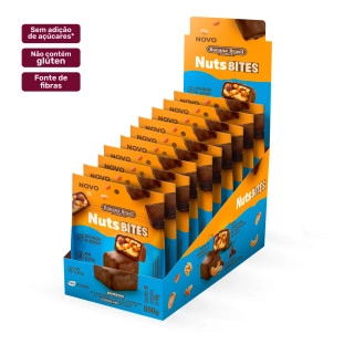 NutsBITES - Chocolate ao Leite - Caixa com 10un de 60g